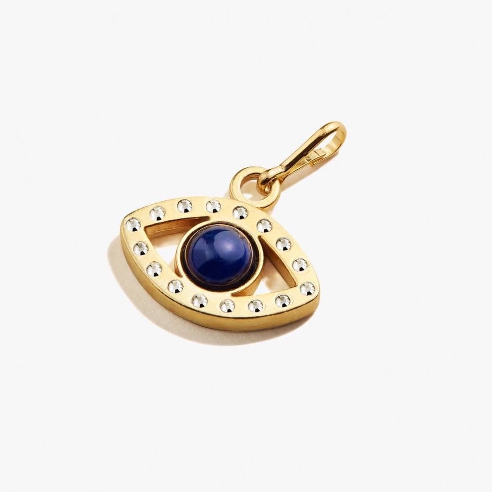 Alex & Ani Evil Eye Pavé Crystal + Sodalite Charm